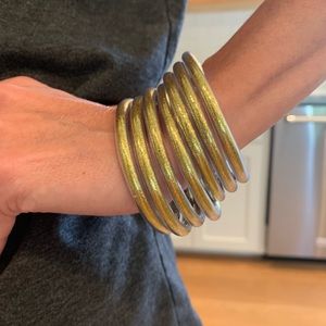 Budha Girl Inspired Bracelets—Gold set of 7